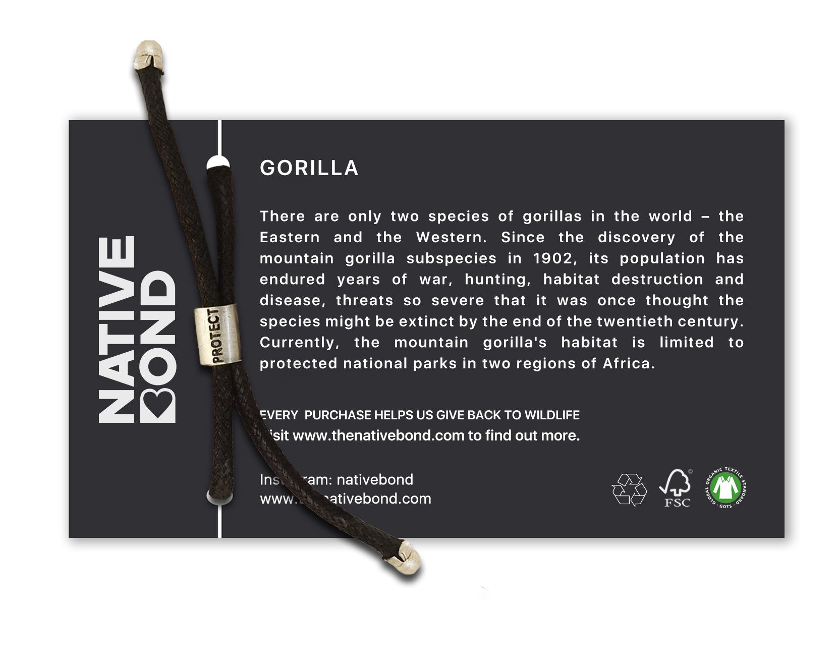 B-O-L-D Gorilla Bracelet