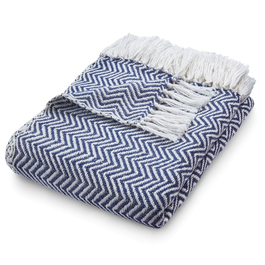 Herringbone Navy Throw – The Haven Fashion & Lifestyle
