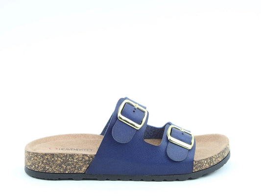 Introducing the Harmony2 Sandal, a premium slide featuring two adjustable buckle straps and a cork sole. This vegan-friendly design ensures style and comfort in perfect harmony.